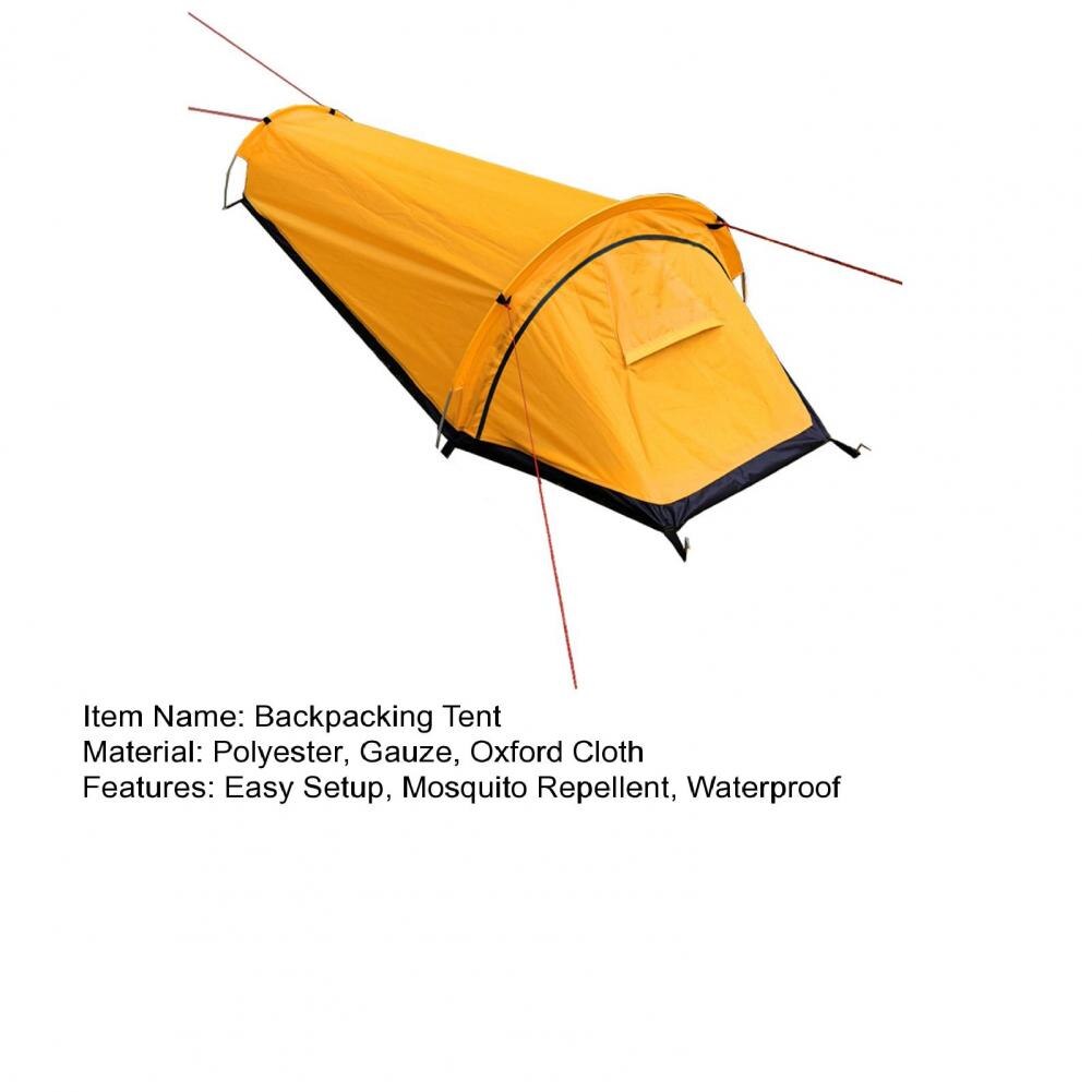 Cheap Goat Tents Practical Outdoor Tent Polyester Hiking Tent Good Ventilation Rest And Sleep Outdoors Large Capacity Camping Sleeping Bag